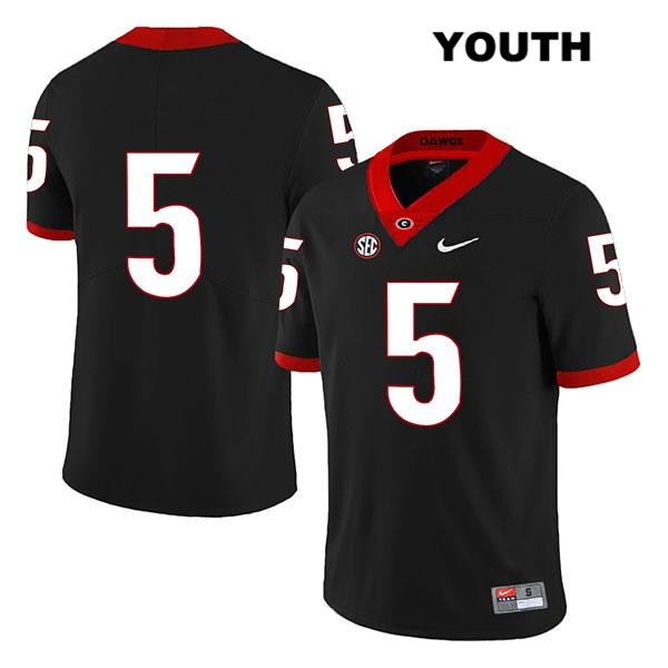 Georgia Bulldogs Youth Julian Rochester #5 NCAA No Name Legend Authentic Black Nike Stitched College Football Jersey ZYN2156DS